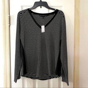 WHBM Striped Top NWT Size L